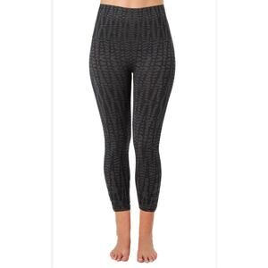 Spanx SZ 1X Geo Look at Me Cropped Leggings Stretch Shapewear Athleisure NWT